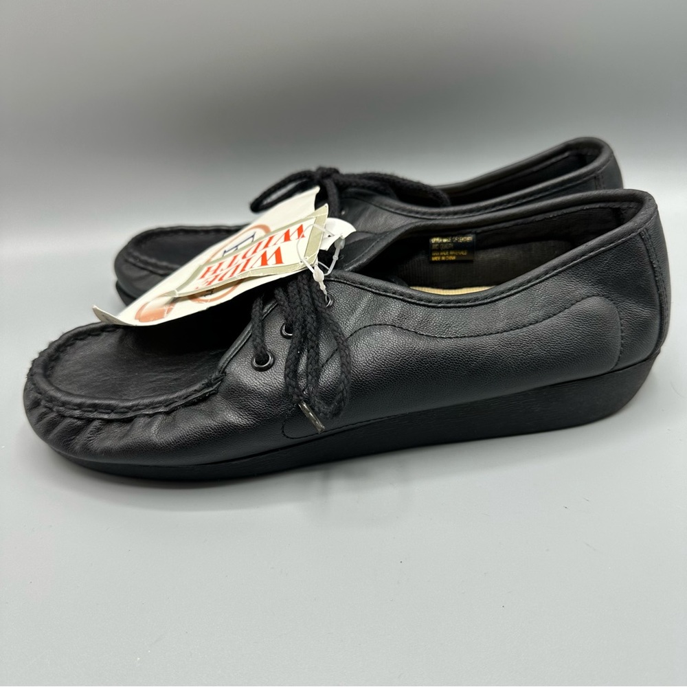 Px For Comfort Wide Black Leather Shoes Women’s Size 10W